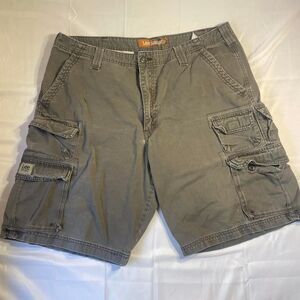 Lee Men's Grey and Khaki Shorts sz 38
